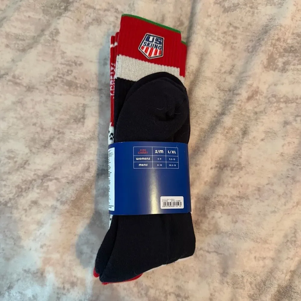 NWT U.S. Ski & Snowboard by J.Crew Three Pack Cotton Socks